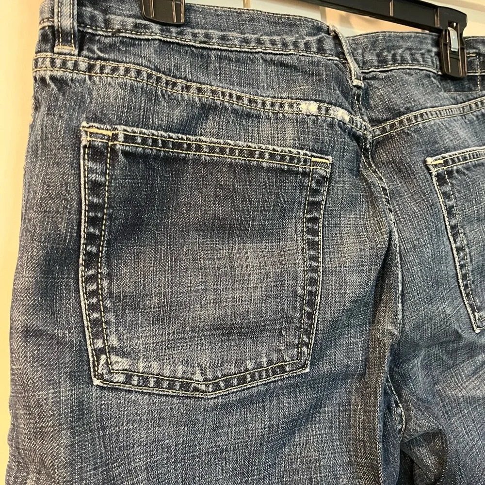 Banana Republic Relaxed Fit Blue Jeans 100% Cotton Straight Leg | 35x34